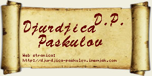 Đurđica Paskulov vizit kartica